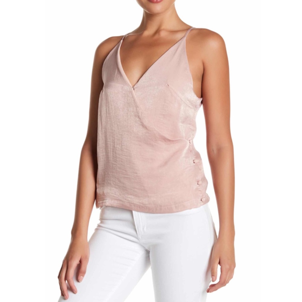 Dee Elly Surplice Top in Blush